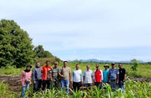 Danposramil Pasie Raya Bersama Forkopimdes Tinjau Lokasi Lahan Ketahanan Pangan Program Dana Desa