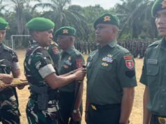 23 Prajurit Yonif TP 826/Benuo Taka Bekerai Naik Pangkat, Danyon Berikan Ucapan Selamat