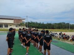 Lari Aerobik Jadi Rutinitas Kodim 1001/HSU-BLG Demi Tugas Teritorial yang Optimal