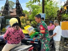 Koramil 1626-01/Bangli Dorong Stabilitas Pangan Lewat Penyaluran Beras SPHP kepada Masyarakat
