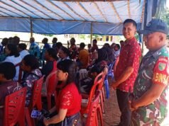 Peresmian Puskesmas Proto Taip Merauke, Babinsa Ajak Warga Jaga Fasilitas Kesehatan