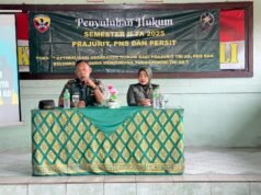 Kumdam IX/Udayana Edukasi Prajurit dan Keluarga Besar Kodim 1626/Bangli Tentang Kesadaran Hukum