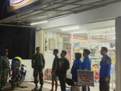 Sinergi TNI-Polri dan Damkar, Patroli Malam di Tellu Limpoe Jaga Kondusivitas Wilayah Sidrap