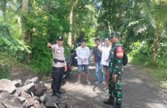 Pengawasan Ketat di Desa Bunutin: Babinsa dan Bhabinkamtibmas Awasi Pendataan Warga Pendatang