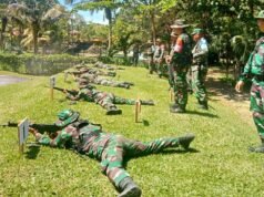 Kodim 0428/MukoMuko Gelar Latihan Menembak untuk Tingkatkan Keterampilan Prajurit