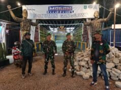 Satu Malam untuk Keamanan: Babinsa dan Warga Pangkajene Bersinergi Gelar Patroli Siskamling