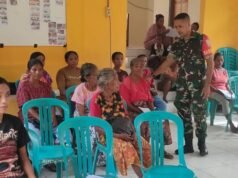 Babinsa Tanjung Bunga Pastikan Bantuan Pangan Tepat Sasaran di Tiga Desa