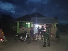 Malam Damai di Dompu: Babinsa Serda Aksar Gelar Ronda Bersama Pemuda