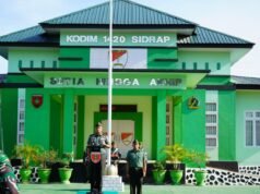 Dandim Sidrap Pimpin Upacara Merah Putih di Hari Kesukaan Bangsa 2025