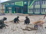 Kodim 1001/HSU-BLG Intensifkan Pembinaan Pangkalan Melalui Kerja Bakti