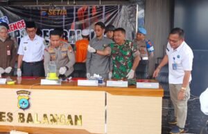 Dukung Pemberantasan Narkoba, Kodim 1001/HSU-Balangan Hadiri Kegiatan Pemusnahan BB