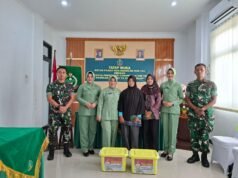 Persit Diminta Bijak Bermedia Sosial pada Kunjungan Kerja Ketua Koorcab Rem 182