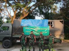 Dandim 0112/Sabang Pimpin Penyaluran Bantuan ke Korban Banjir di Wilayah Korem 012/TU