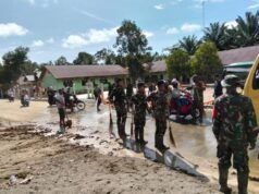 Korem 012/TU Apresiasi Kinerja Babinsa dalam Penanganan Pasca Banjir Nagan Raya