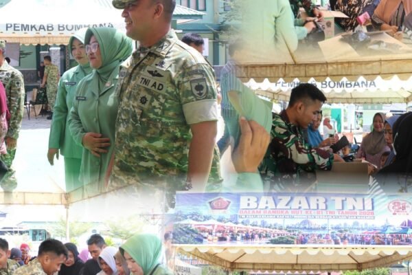 Kodim Bombana Adakan Bazar Sembako untuk Rayakan HUT TNI ke-81