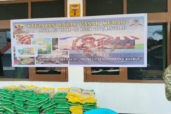 Kodim 1612/Manggarai adakan kegiatan komunitas dalam rangka HUT TNI ke-81