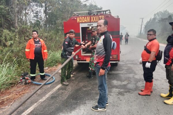 Padu Mobilitas Tim Gabungan Atasi Kebakaran Hutan di Gunung Mas