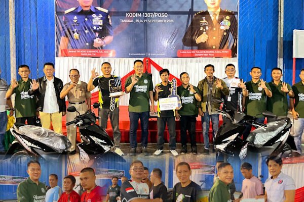 Dandim 1307/Poso Rayakan Akhir Turnamen Domino Orado 101 dengan Seremonial Spesial