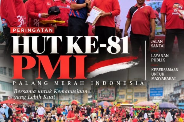 Letkol Kav Hanung Kaptiaji Meriahkan HUT ke-81 PMI Bersama Masyarakat Rantauprapat