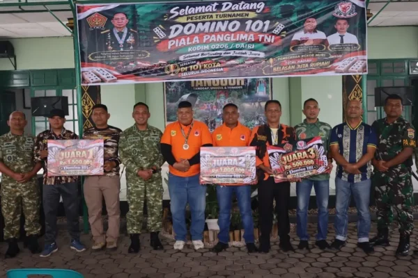 Dairi jadi tuan rumah turnamen Domino Orado 101 dalam rangka HUT TNI ke-81
