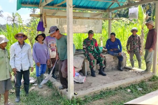 TNI Dukung Peningkatan Kesehatan Anak Melalui Kegiatan Posyandu di Peninjoan