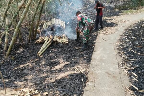 Kebakaran Kebun Bambu di Jehem Berhasil Dipadamkan Berkat Kolaborasi Masyarakat