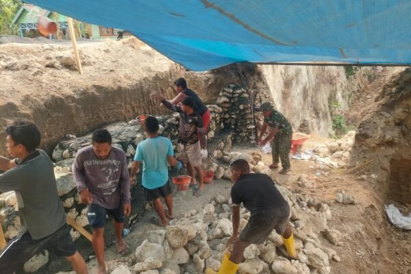 Proses Pembangunan Pondasi Jembatan Garuda Merah Putih Dimulai di Posi-Posi