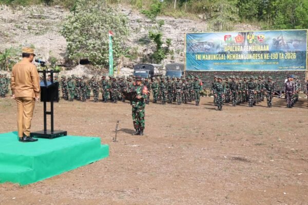 Kegiatan TMMD 130 Tahun 2026 Di Sumba Barat Perkuat Kerja Sama TNI dan Masyarakat