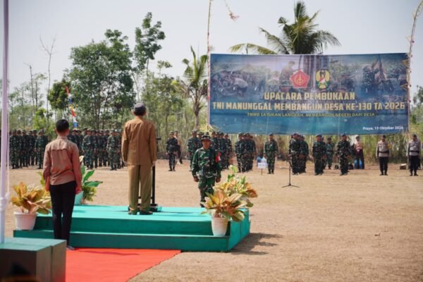 Kolaborasi TNI dan Masyarakat Dimulai di TMMD ke-130 Lombok Tengah