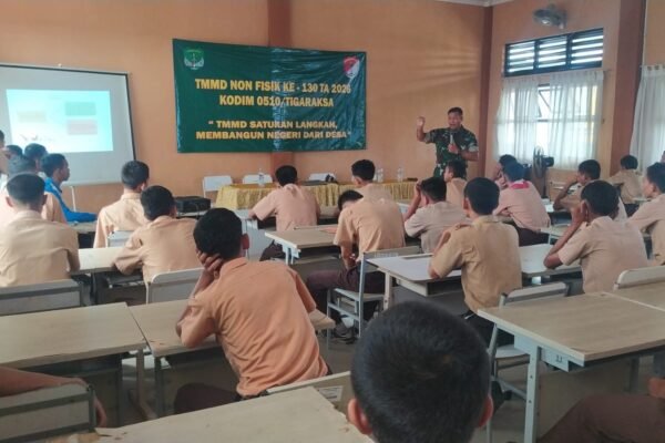 Generasi Muda SMKN 11 Tangerang Dapatkan Pemahaman Kebangsaan dari Kodim