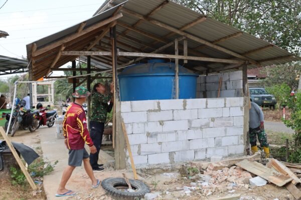 Kemajuan Pembangunan Fasilitas Wudhu di Mushola Istiqomah Karang Rejo