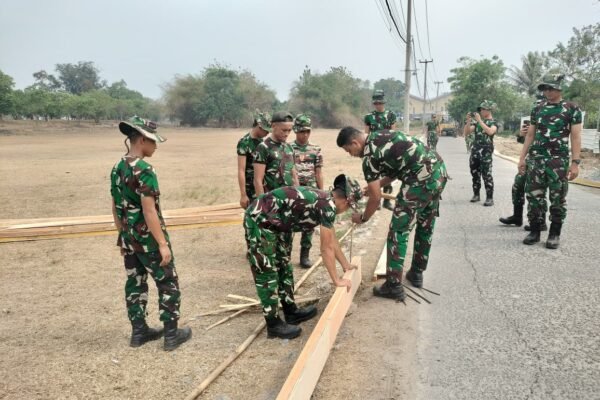 Satgas TMMD 130 Kodim 0510 Tingkatkan Fasilitas di Desa Sumur Bandung